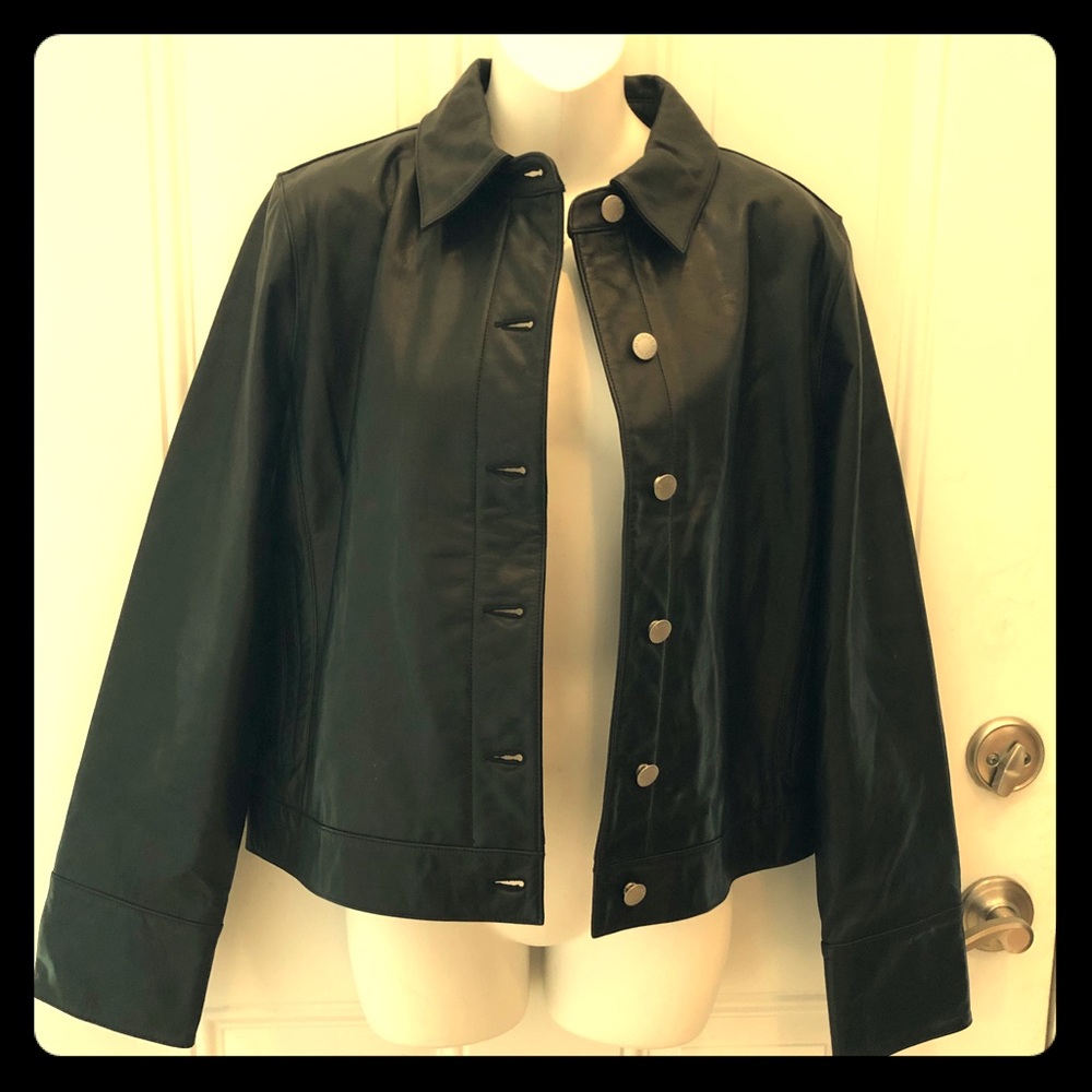 Banana Republic leather jacket size large